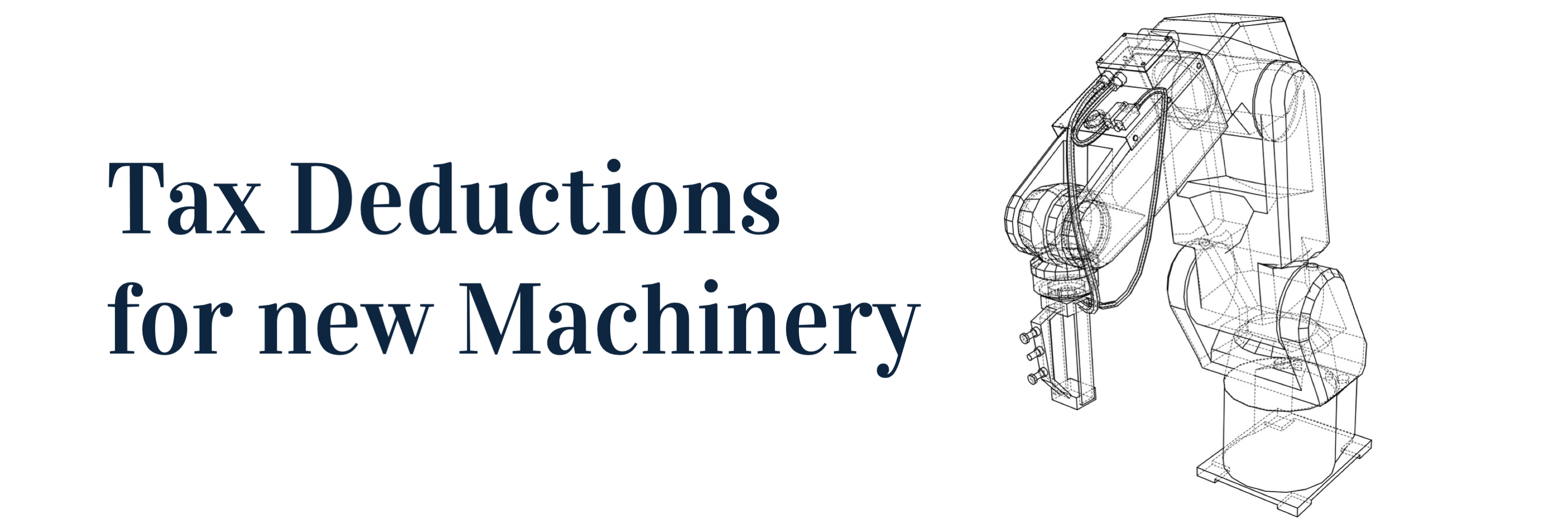 MPG Tax Deductions for new Machinery
